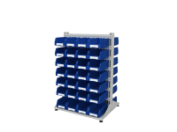 Стеллаж для пластиковых лотков SORTEX двухсторонний 1500x1000x800.03
