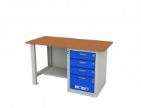 Верстак однотумбовый WOKER PRO 1004.1500