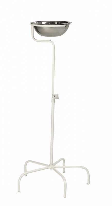 Подставка медицинская для тазов ПТм-«МСК» в комплекте с тазом из нержавеющей стали (код МСК-305-01)