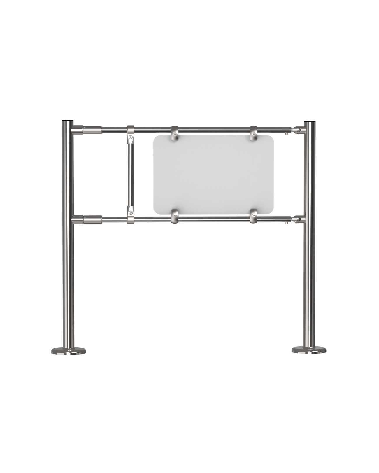 Ограждение антипаника пружинная ОС2ап-в ХРОМ 1000 мм