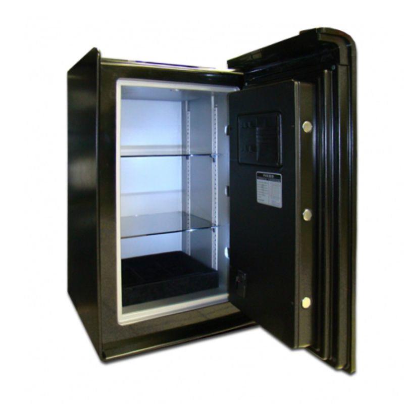 Огневзломостойкий сейф Lucell LU-2000BW#P Бело-лиловая роза Swarovski