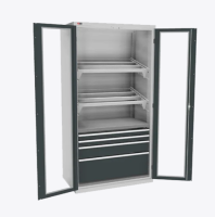 Шкаф ВС-055-13 с дверьми и окнами