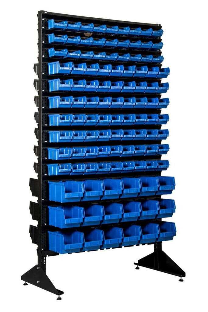 Стеллаж с боксами для мелких изделий арт.1802-3/7/3 синий