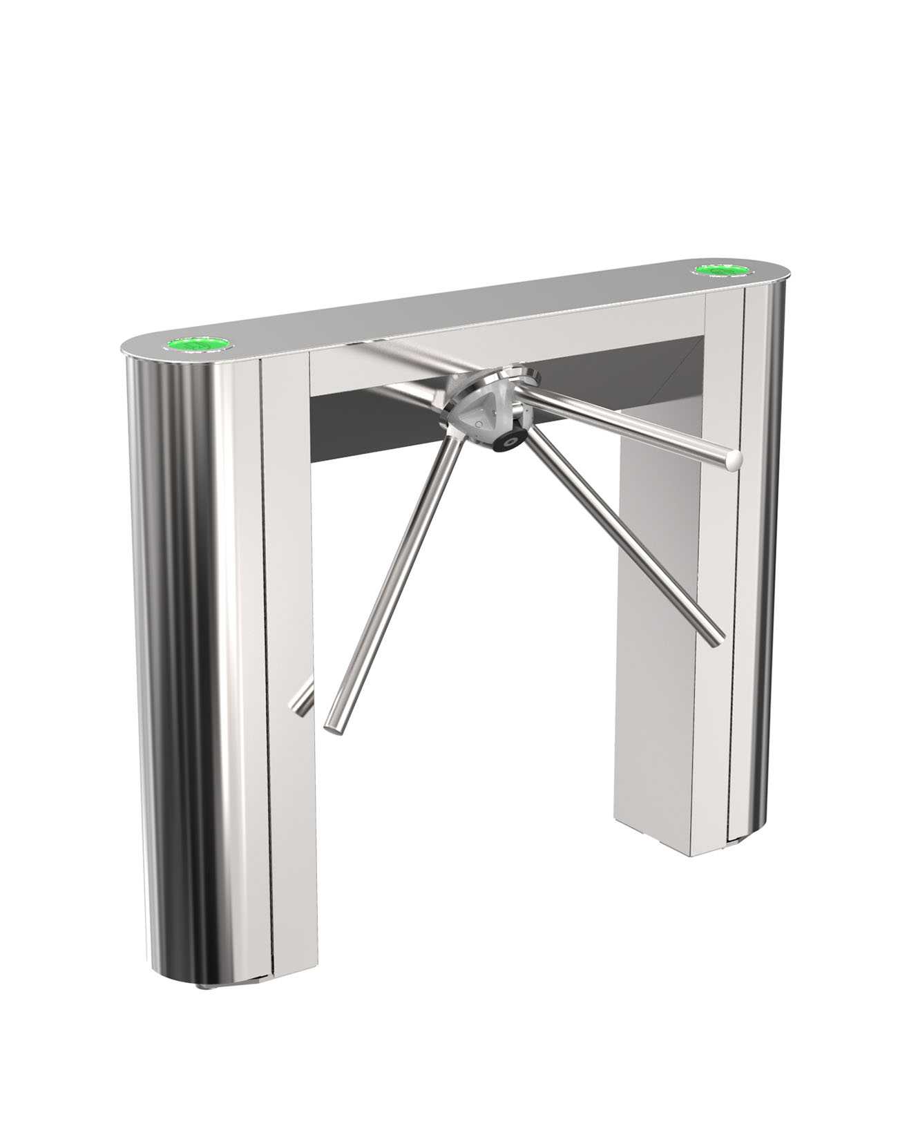 Тумбовый турникет «ТТ10М1/КПпр АР» (нержавеющая сталь)