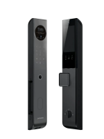 Умный замок электронный Lenovo Smart Lock X6 BLACK распознавание по венам ладони, FACE ID, видеодомофон, отпечаток пальца