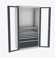 Шкаф ВС-055-02 с дверьми и окнами
