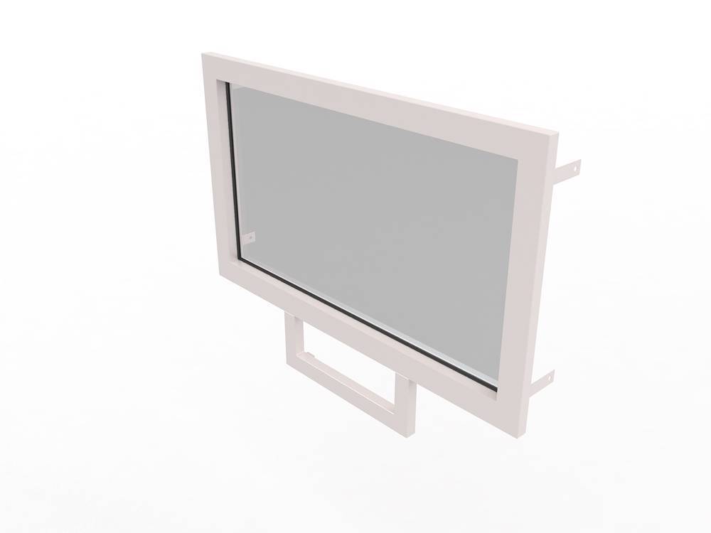 Конструкция оконная со стеклом 1260х700мм Бр3 кл.пулестойкости