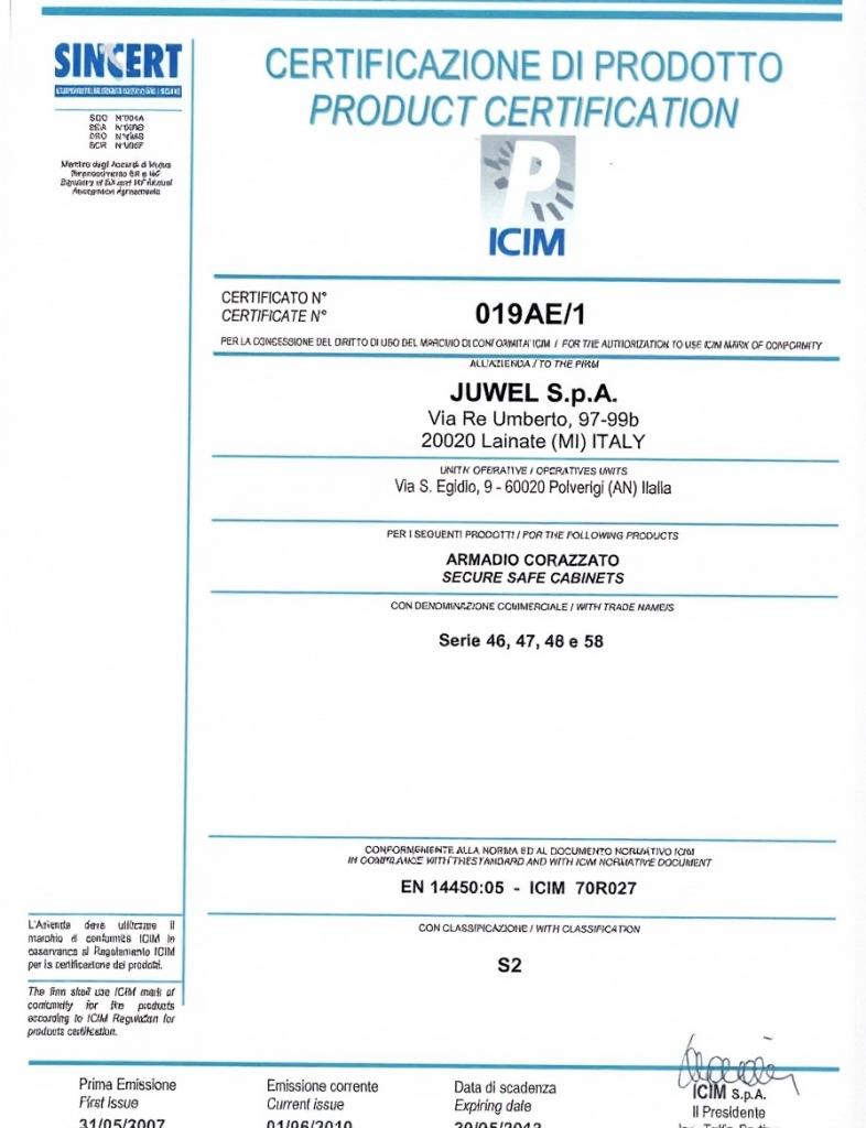 Сейф для офиса Juwel 4853