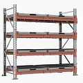 Стеллаж с выкатными платформами