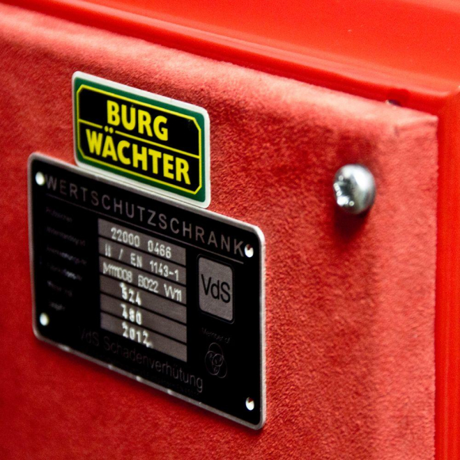 Сейф с защитой от взлома Burg–Wachter E 554 E Lak Red Сейф с защитой от взлома Burg–Wachter E 554 E Lak Red